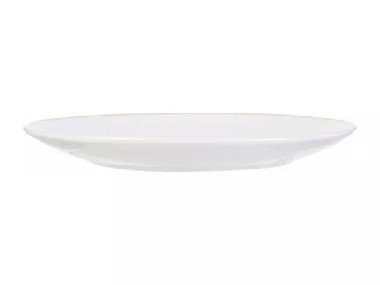Assiette en porcelaine avec liseré doré (Lot de 6) Assiettes plates - 20 cm
