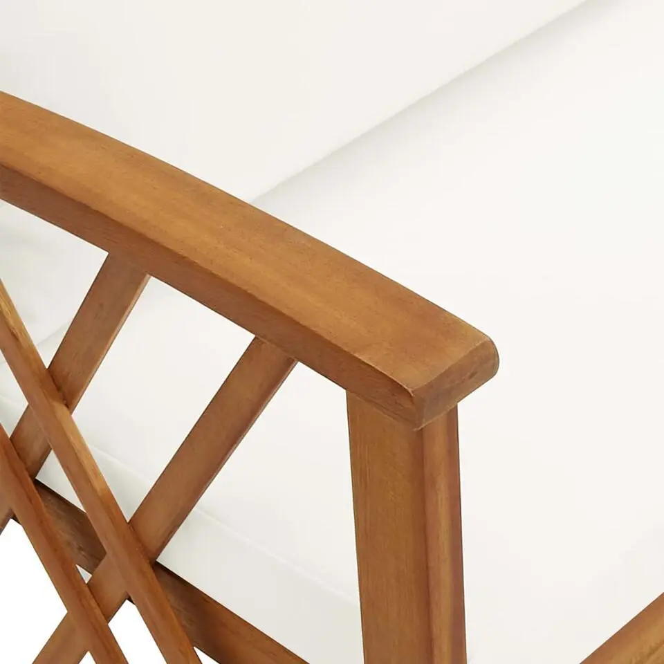 vidaXL - Loungeset - Wit - Hout