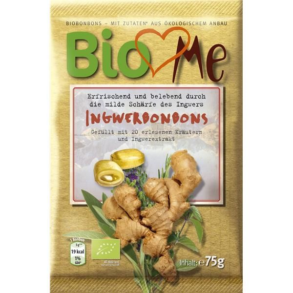 Bio Loves Me Rebuçados Gengibre Bio 75G