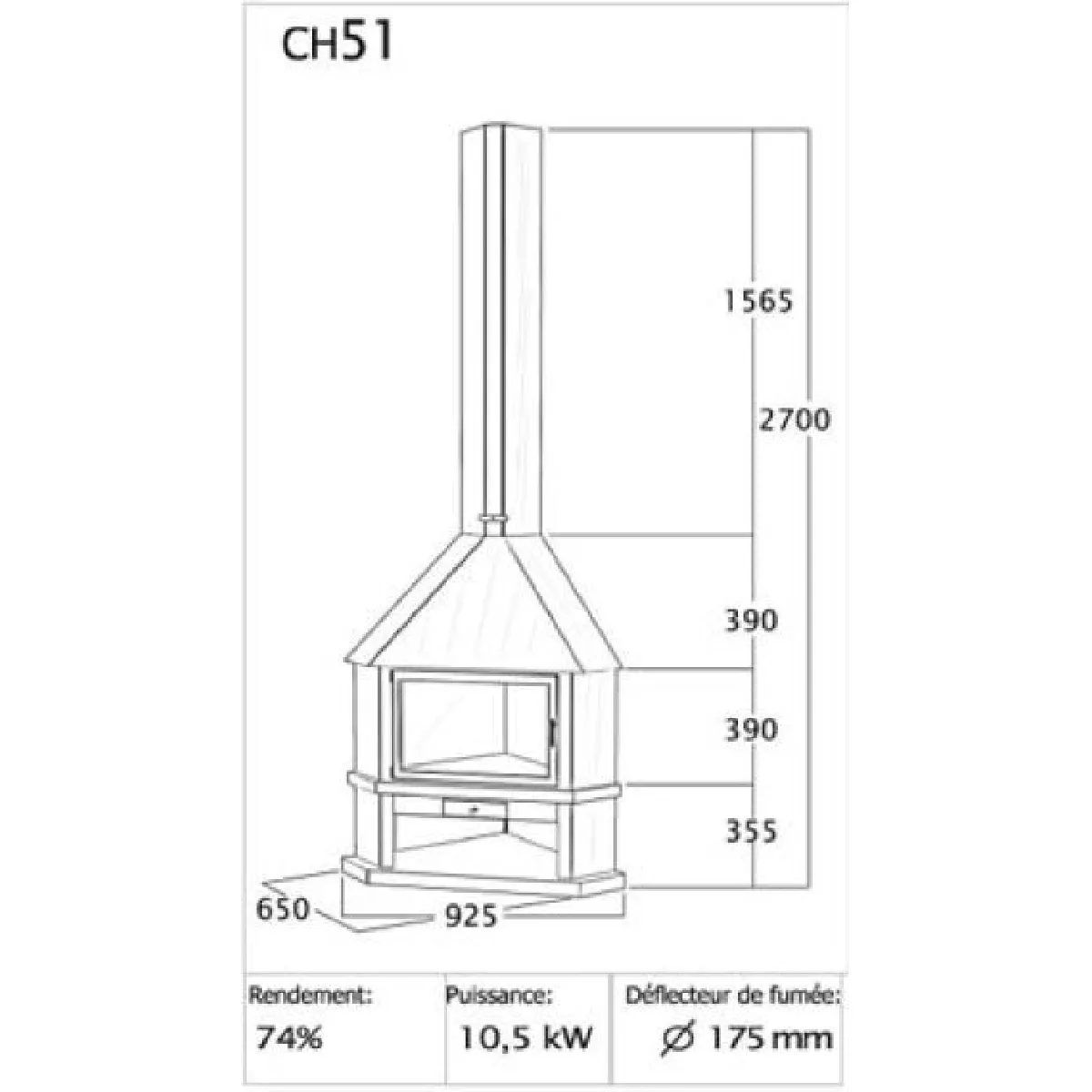 Focgrup Cheminée INNA 10,5kW CH51