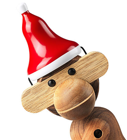 Kay Bojesen Holzfigur - Weihnachtsmütze - 8 cm - Mittel - Rot/We