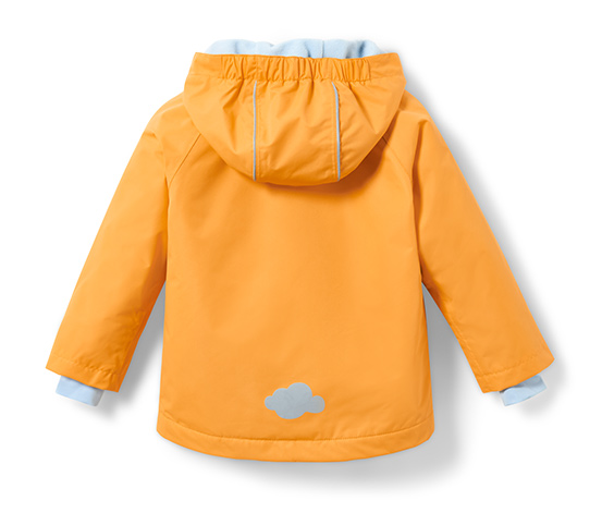 Kleinkind-Thermo-Regenjacke, korngelb