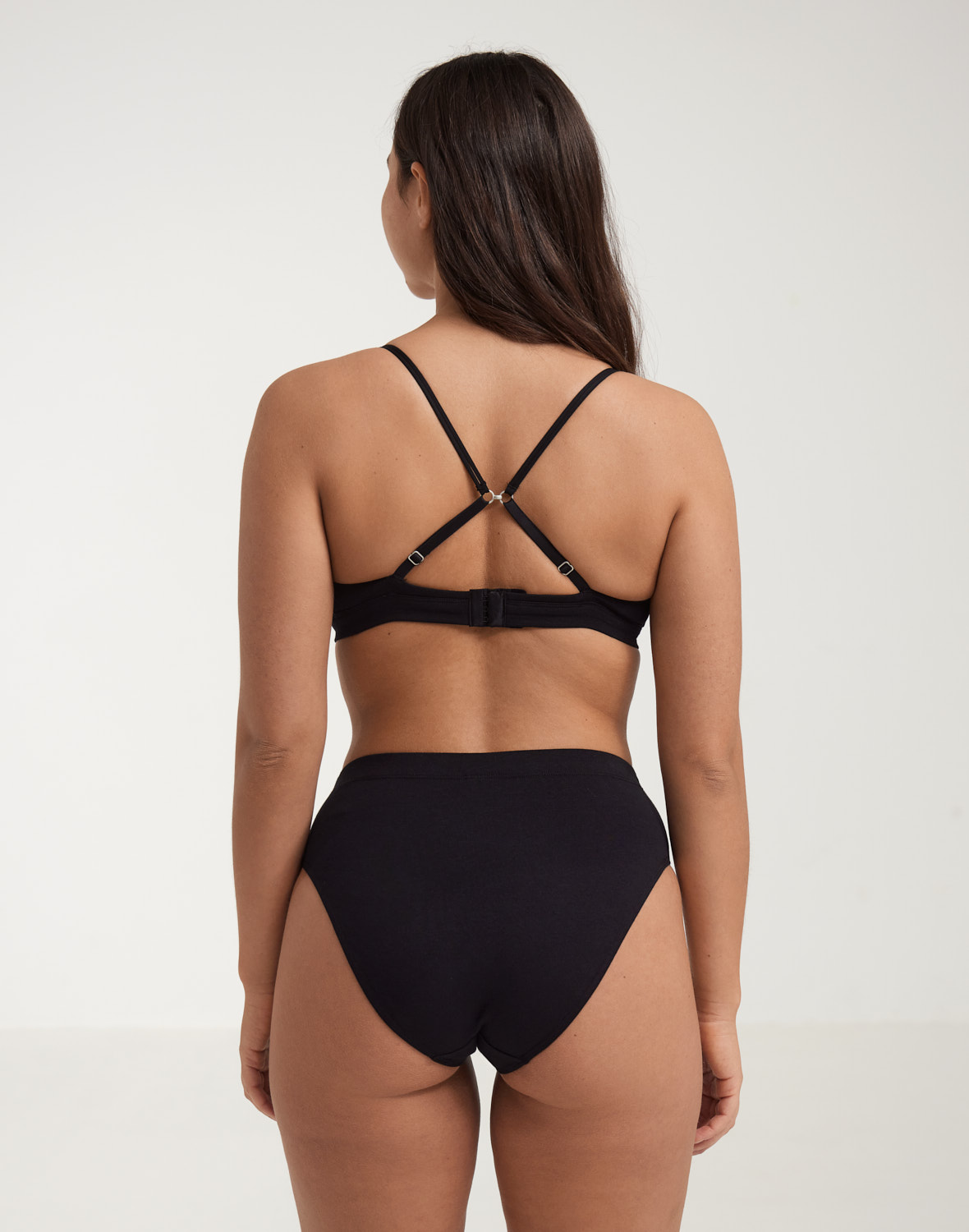 Bralette van katoen voor dames in Wit
