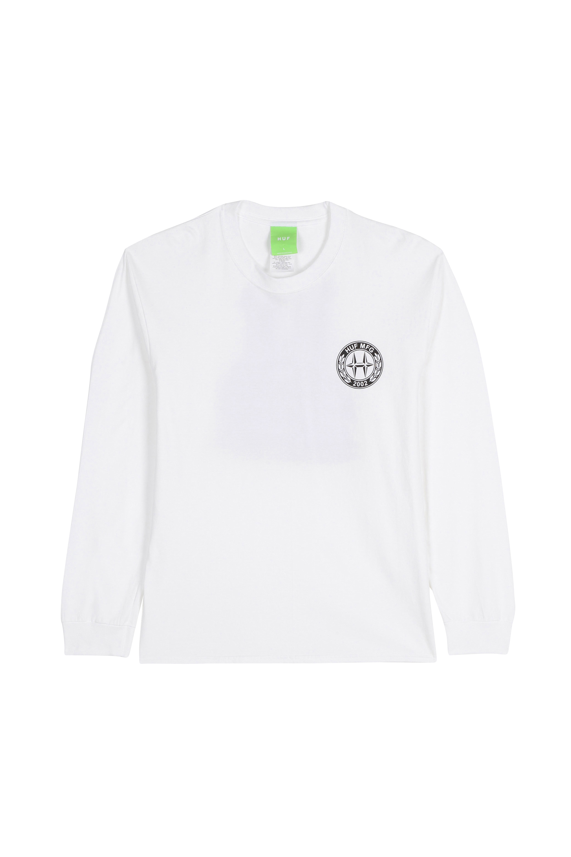 HUF T-SHIRT DOWNTOWN SPINNING Blanc