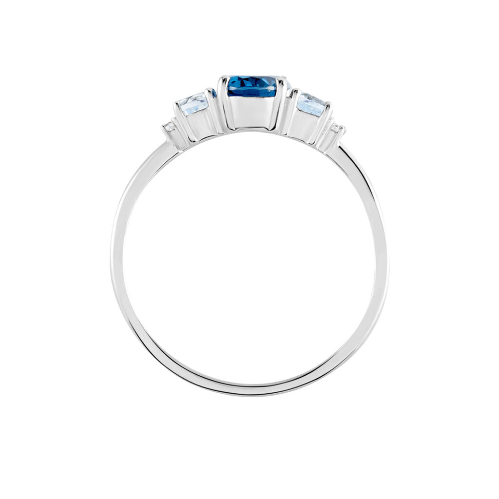 Bague Balthasar Or Blanc Topaze Topaze Oxyde
