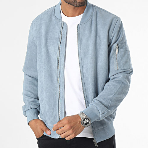 Veste Bomber Bleu Clair