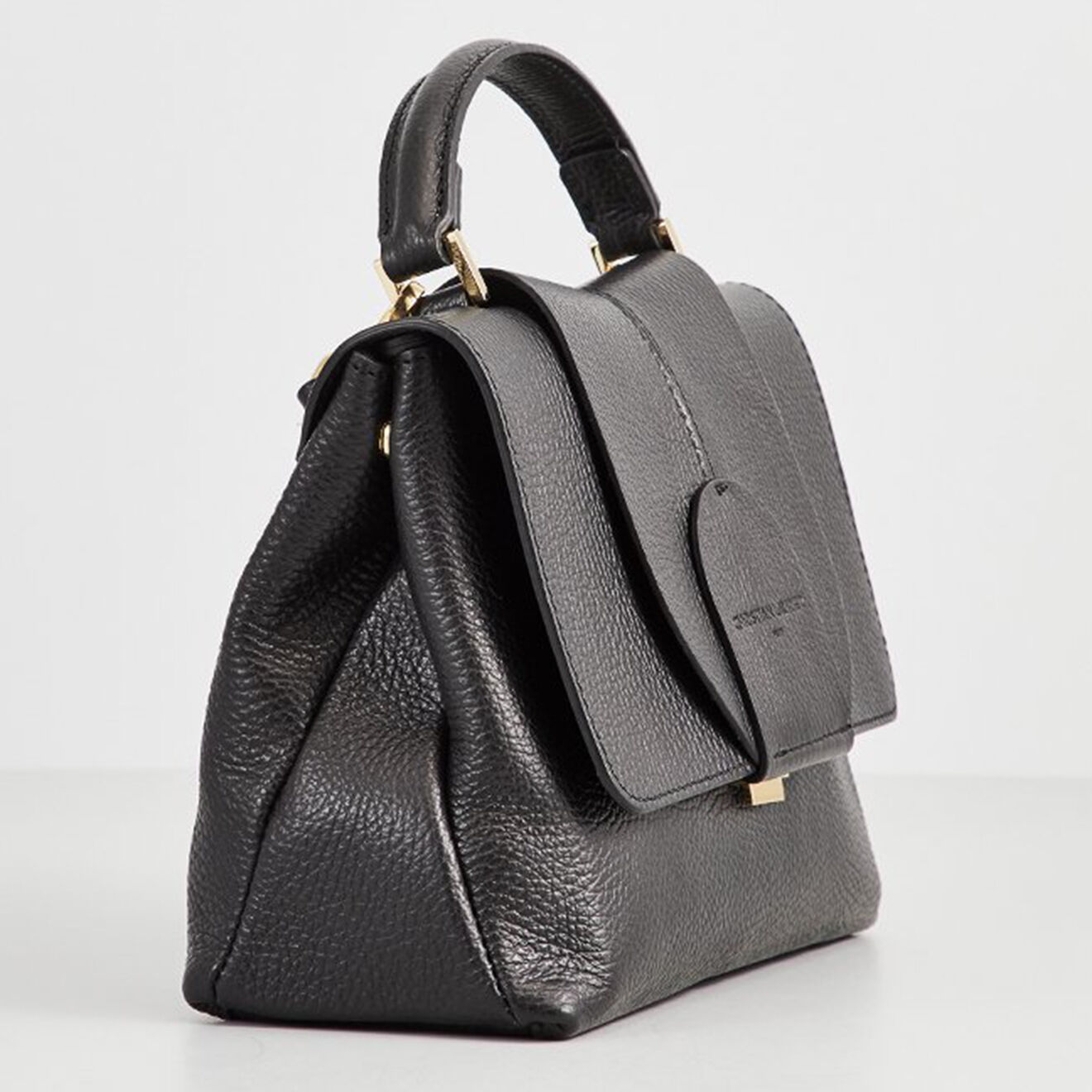 Christian Laurier Sac à main en Cuir de Vachette Jador noir -  25x18x10 cm