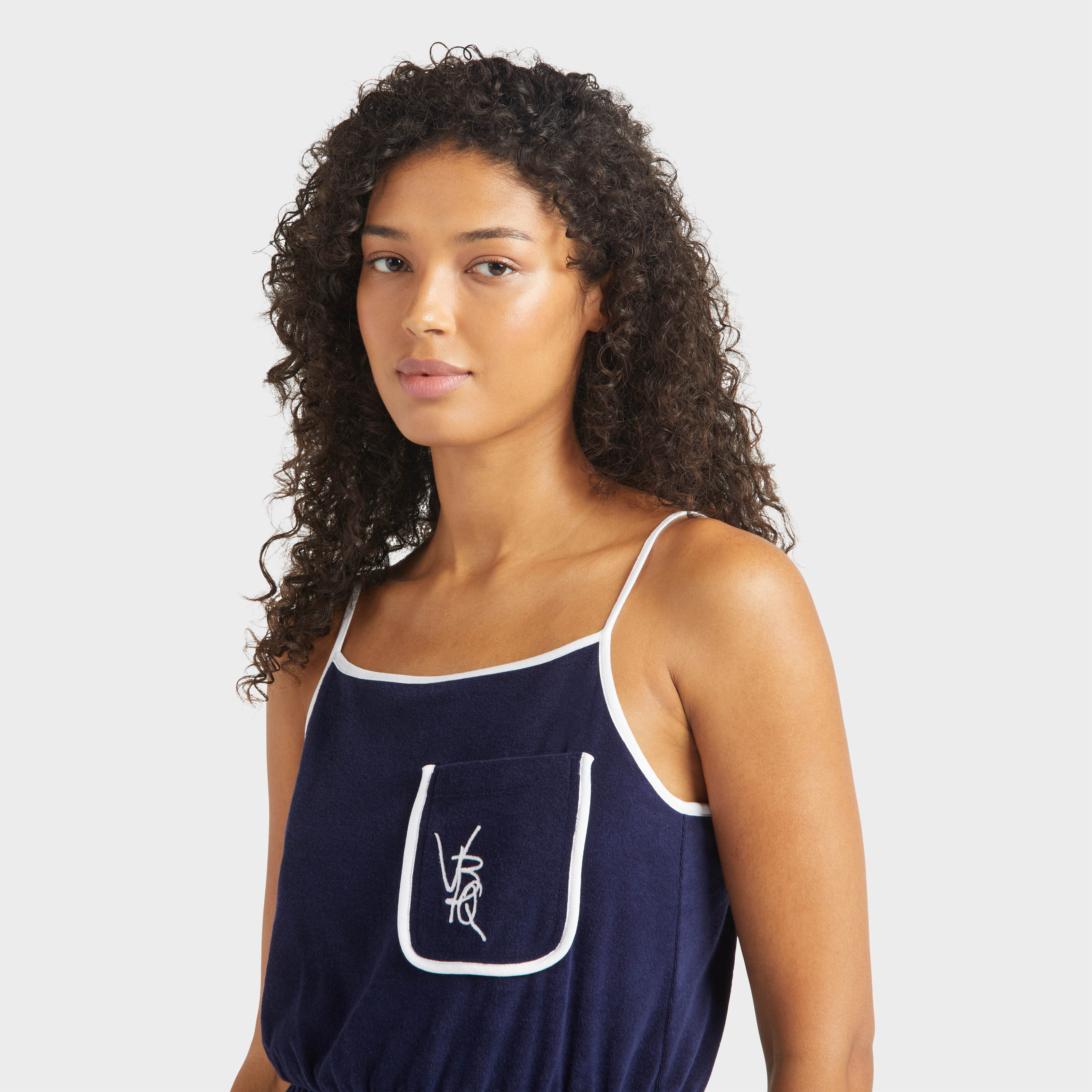Robe débardeur en éponge femme VBQ Line