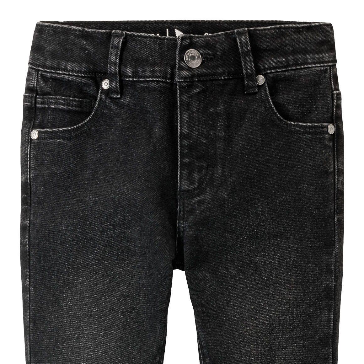 Jonas Nielsen Jungen Slim-Jeans mit Used-Waschung dunkelgrau