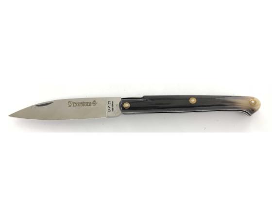 Laguiole 1850 Camille Pagés 11 cm - Corne Blonde Couteau de Poche Design Beillonnet - PassionFrance