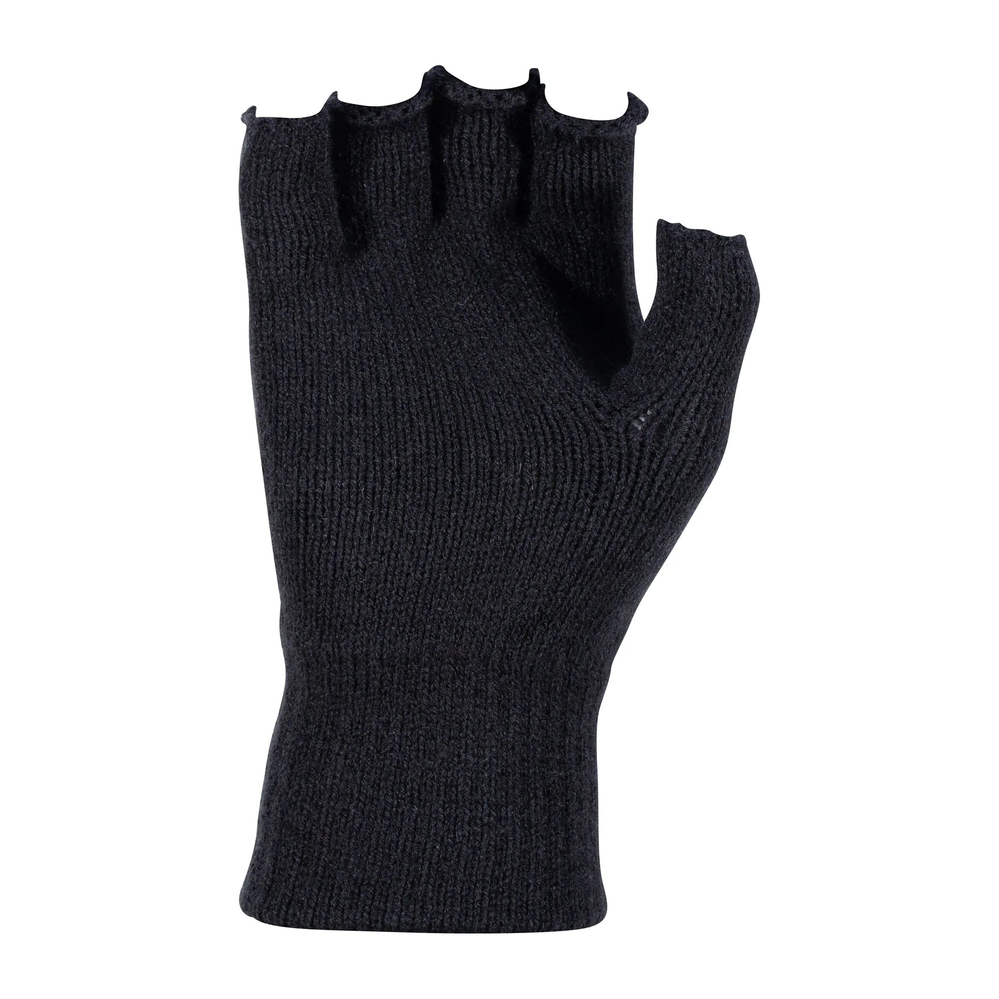 MFH -  MFH Strick-Handschuhe ohne Finger schwarz