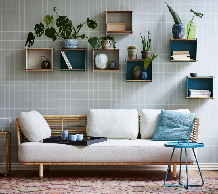 Cane-Line Box wandkast aqua