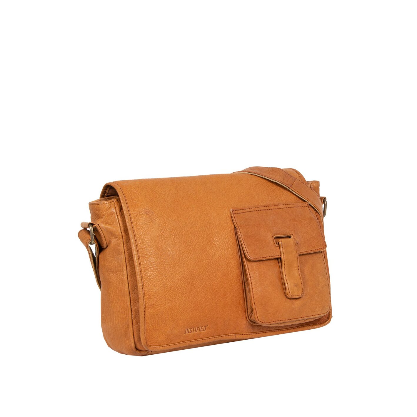 Justified Annapurna Flap-over Bag A4 Cognac