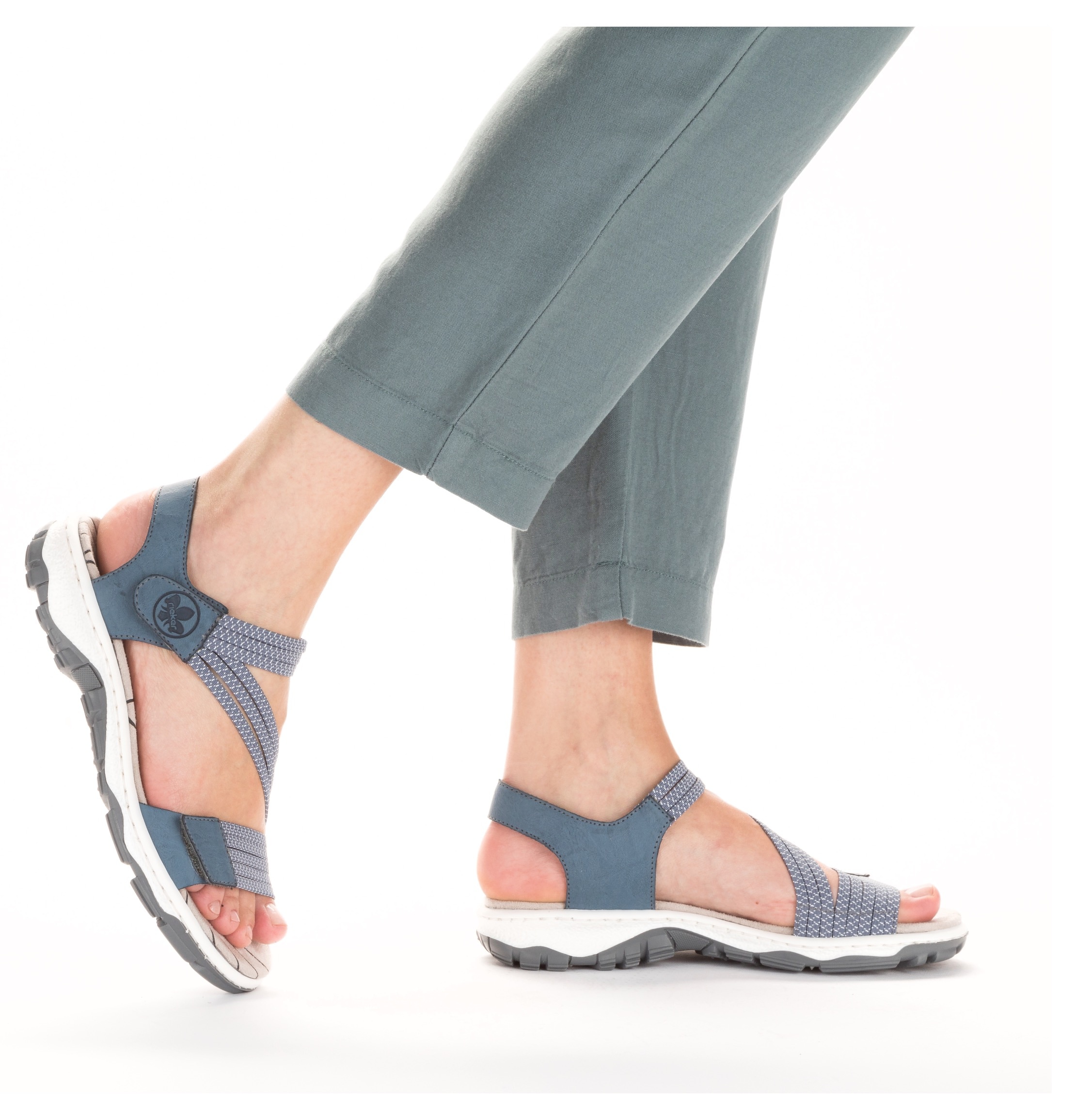 Rieker Riemchensandale  Sommerschuh, Sandalette, Klettschuh, im Sportslook