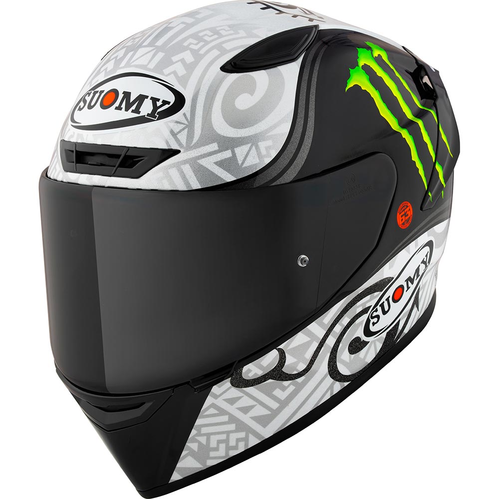 Suomy - Casque Track-1 Bagnaia Monster Winter Test Replica Blanc / Gris / Noir / Vert