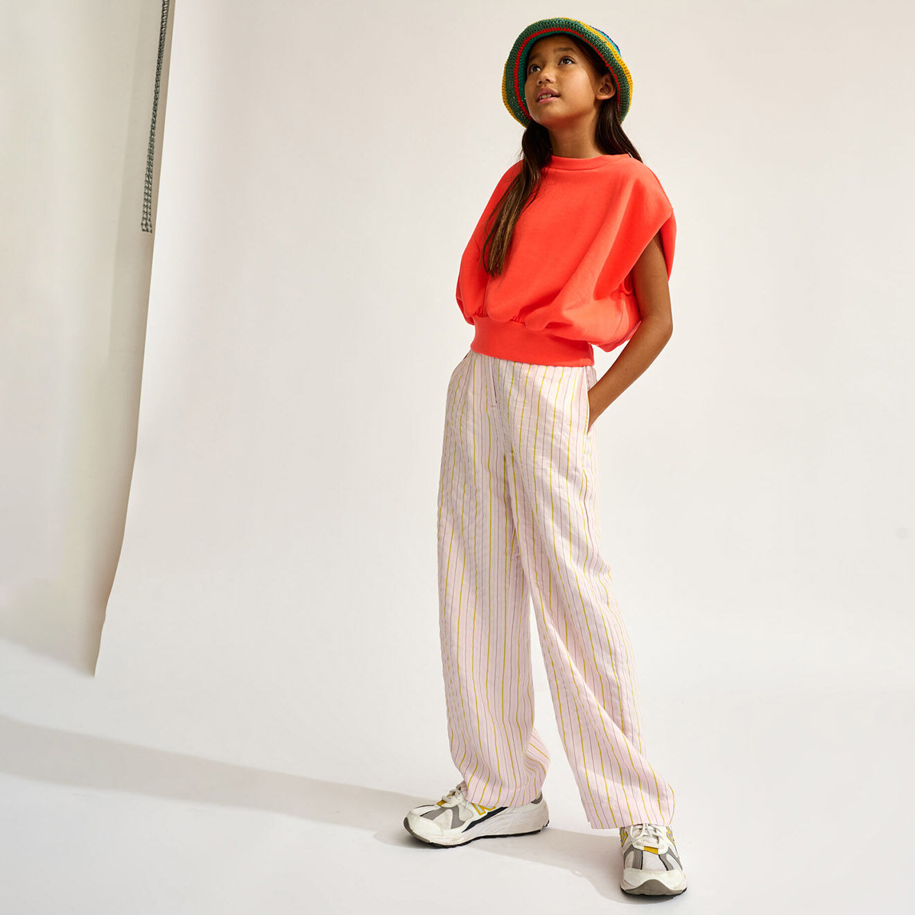 Bellerose Pantalon de pyjama Paige rayé écru