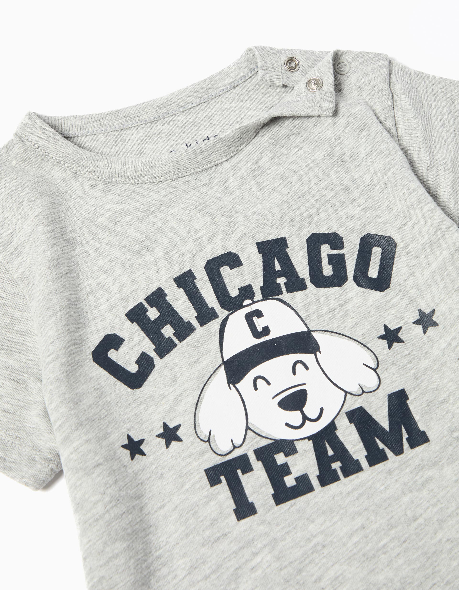 Pijama Jersey, Menino, Cinzento Claro