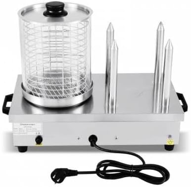 Equipementpro   (HDW 4)  Appareil à hot dog en inox   4 plots chauffants   Machine à Hot Dog Professionnelle (Puissance 650 Watts : Cuisine et Maison