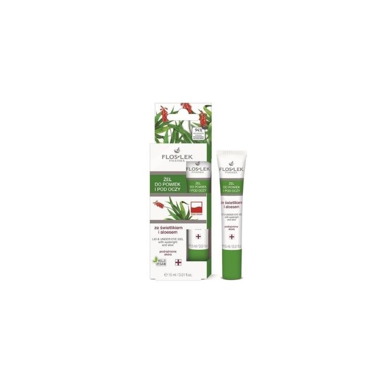 Floslek oog- en ooggel met ogentroost en aloë vera 15 ml