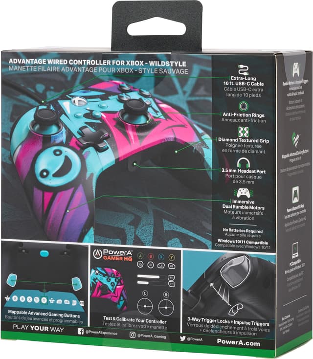 PowerA Xbox Advantage USB-C kablet gamepad (wildstyle)