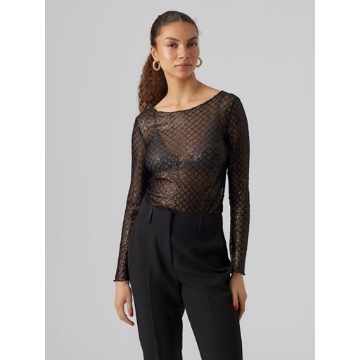 Vero Moda Safina Bluse, Sort, S