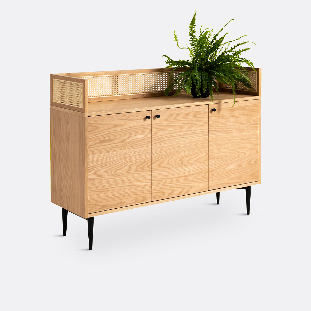 LA REDOUTE INTERIEURS<br>Buffet em carvalho e rattan, Noya