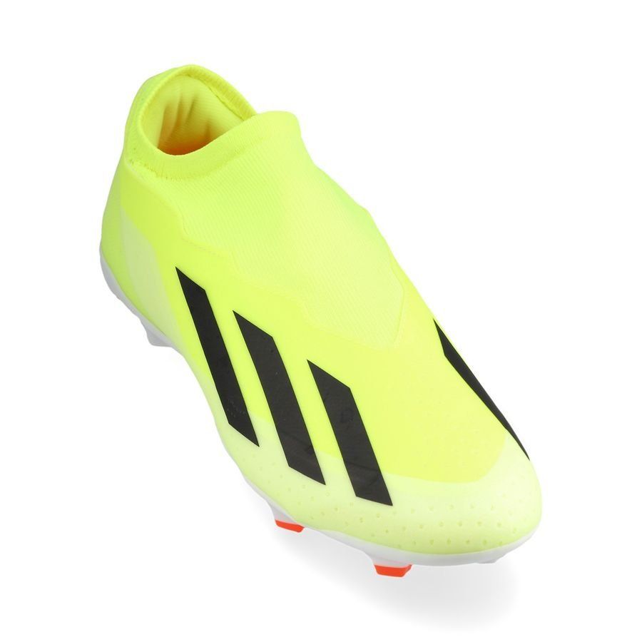 adidas X Crazyfast League Laceless FG Solar Energy - Jaune/Noir/Blanc