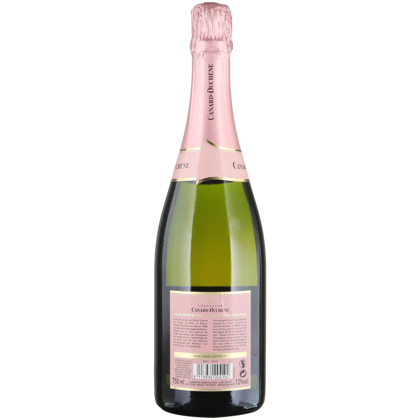 Champagne AOC Canard-Duchêne Cuvée incontournable Rosé -75cl