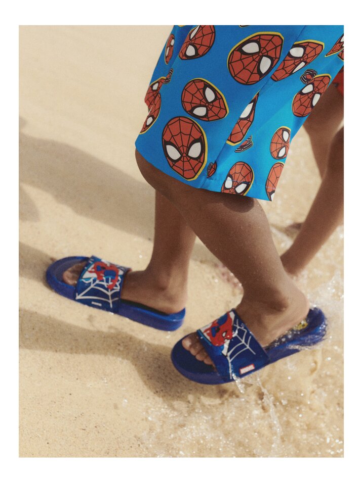 Sandália de banho do Homem-Aranha - Azul Marinho