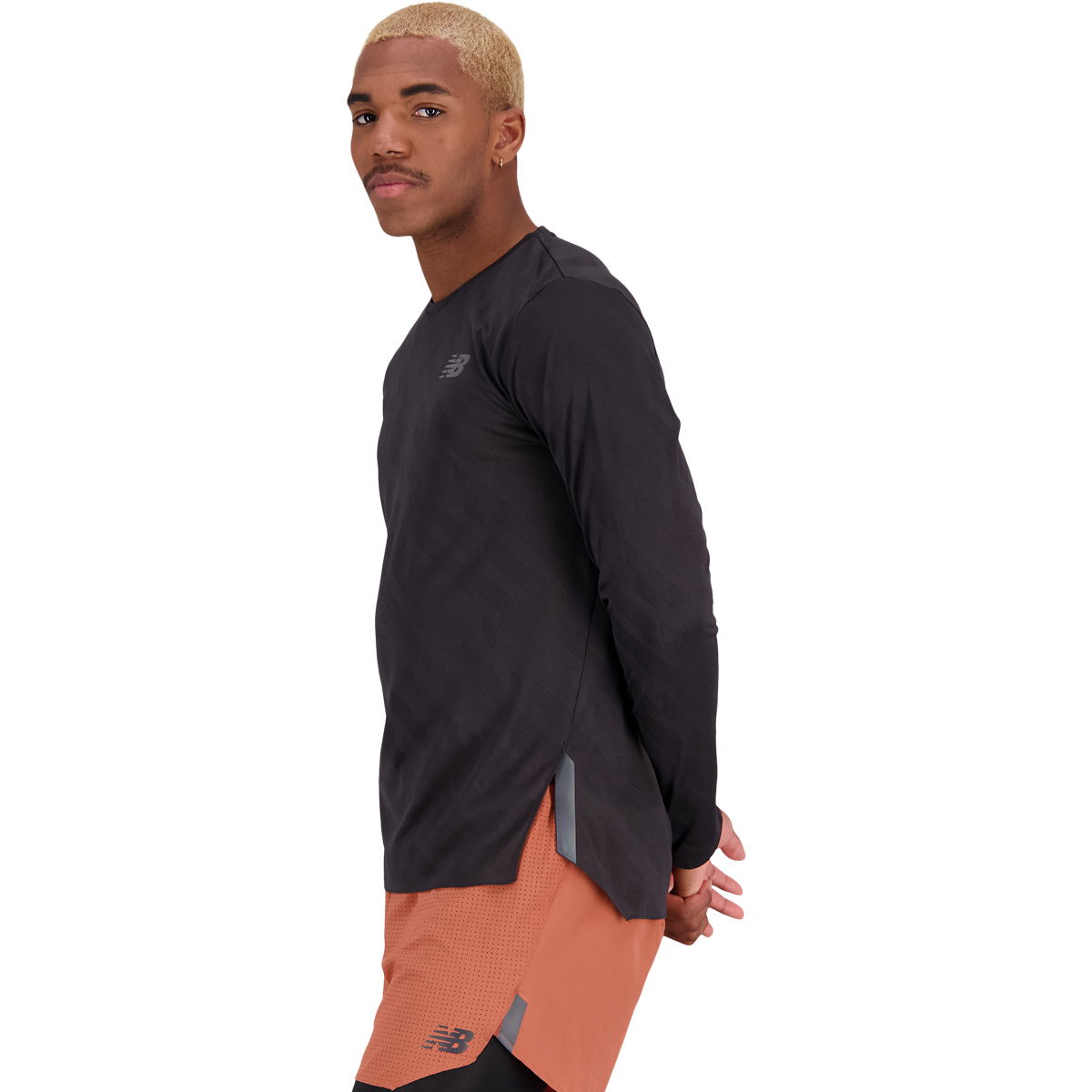 New Balance Q Speed Jacquard Langærmet Løbe T-shirt Herre