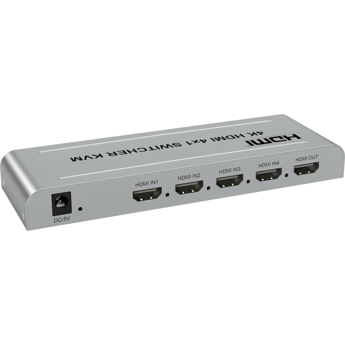 NÖRDIC KVM Switch 4 til 1 HDMI 4K 30Hz og 2xUSB HDCP 2.2
