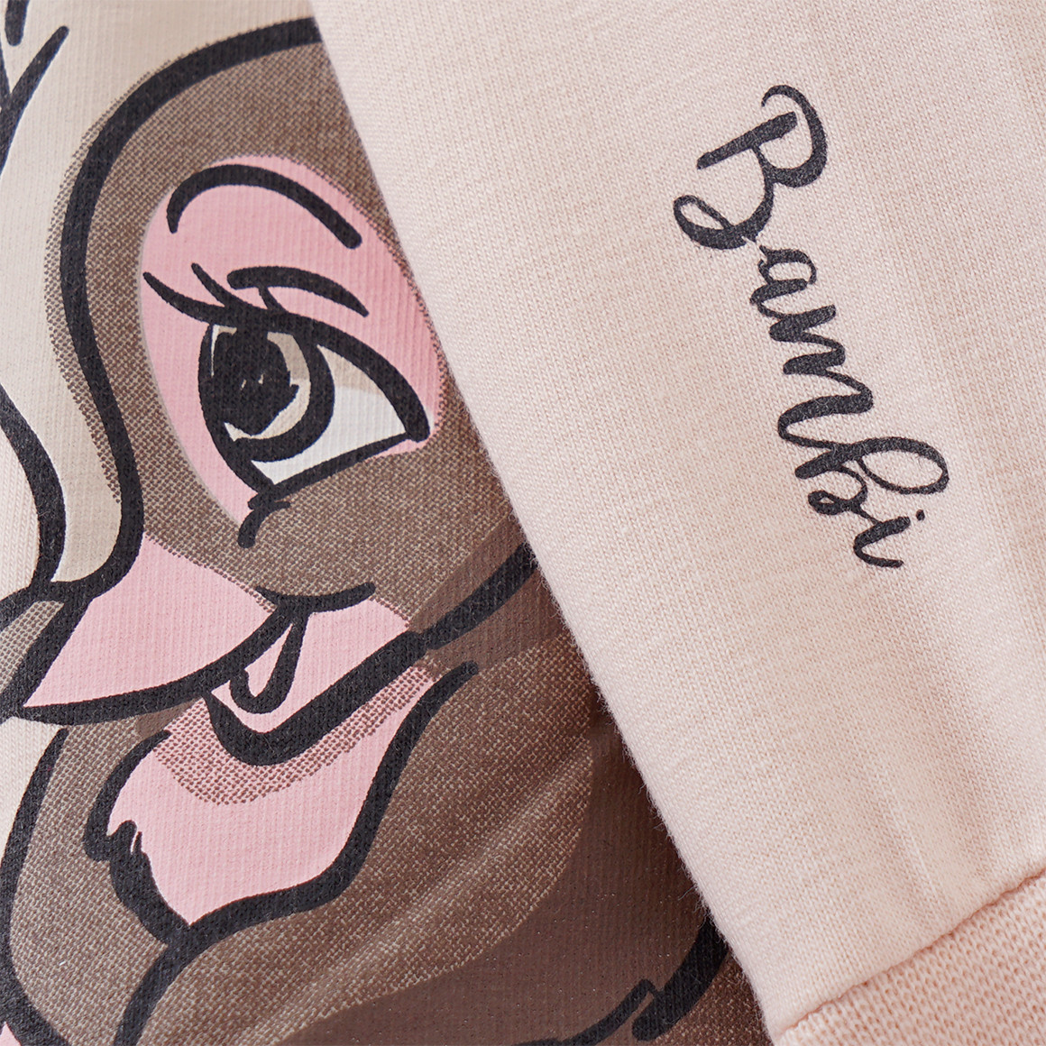 Topomini Bambi Sweatshirt mit großem  Print hellrosa