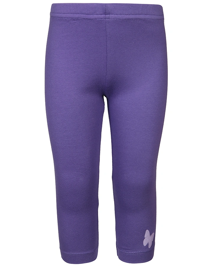 Capri-Leggings LYNFORD mit Glitzer-Schmetterling in lila