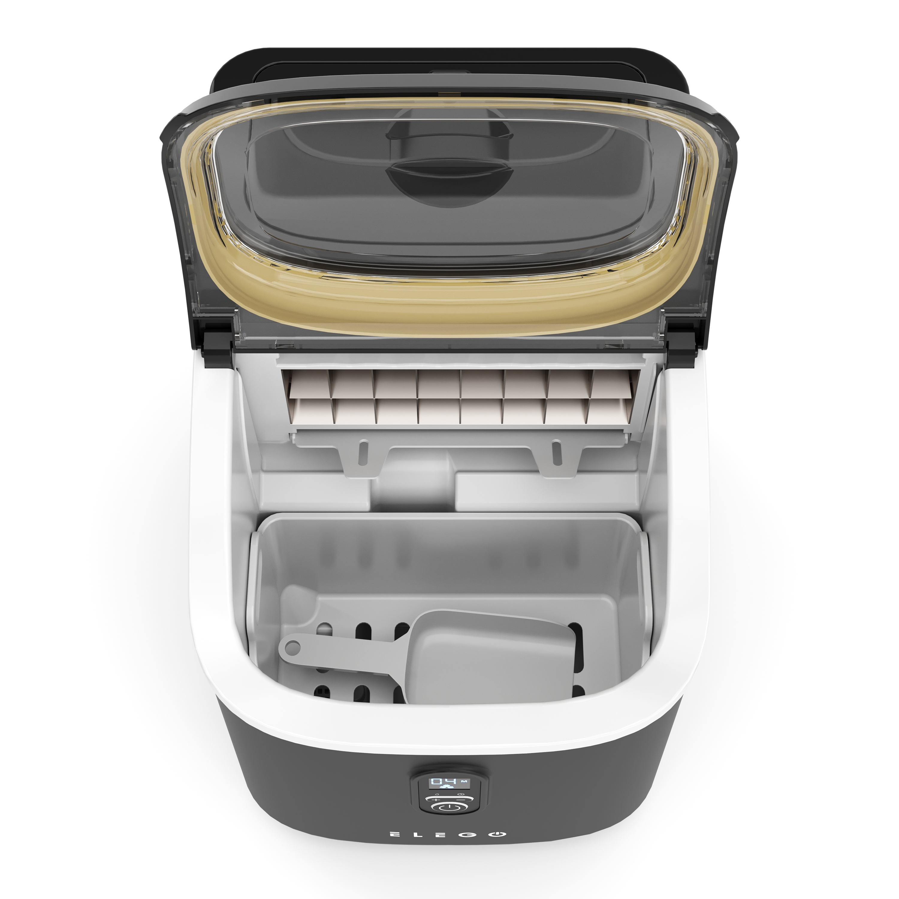 Eiswürfelmaschine KRIGA schwarz 2L - 15 kg / 24 h