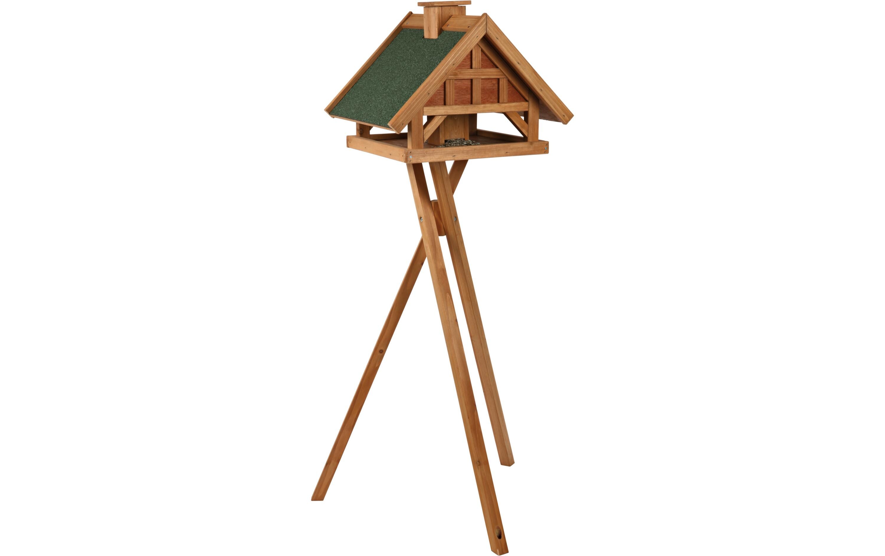Futterspender Natura, 1.45 m, BraunVogelfutterhaus mit Ständer