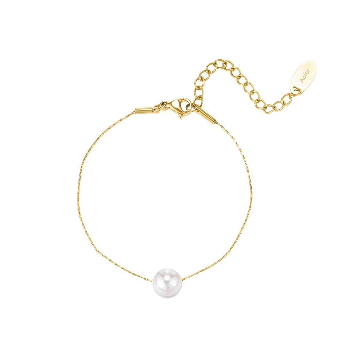 Bracelet Perle Nacre dorér or