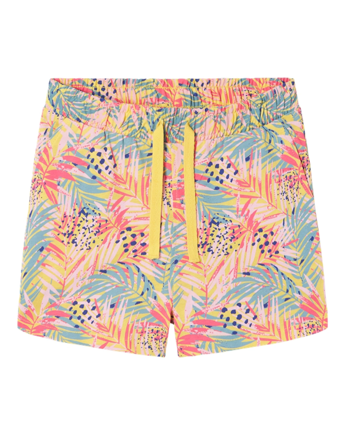 Jersey-Shorts NKFVIGGA LEAVES in yarrow
