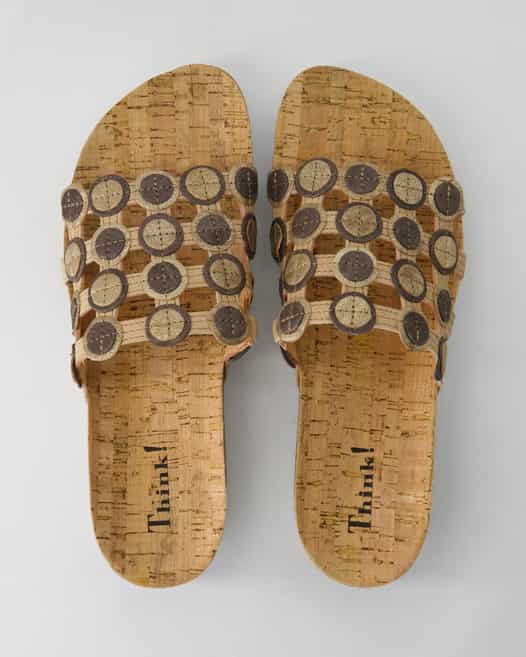 Think 3-000247-4010 Pantoletten in Gold