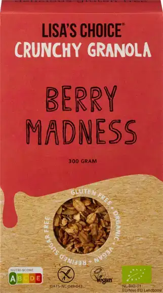 Glutenvrije granola berry madness