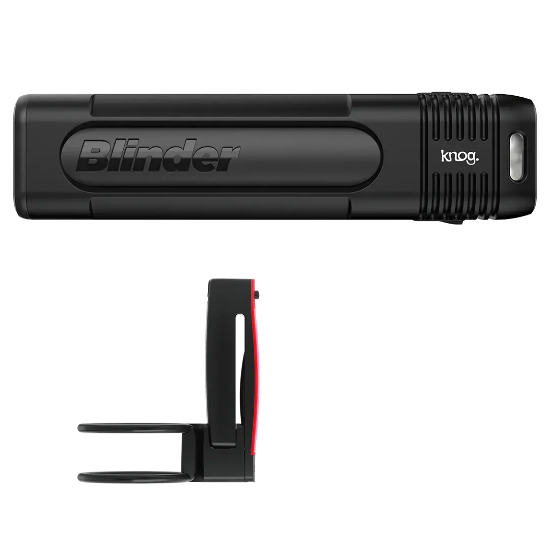 Knog Blinder Pro 600 + Plus Rear Twinpack Verlichtingsset Zwart