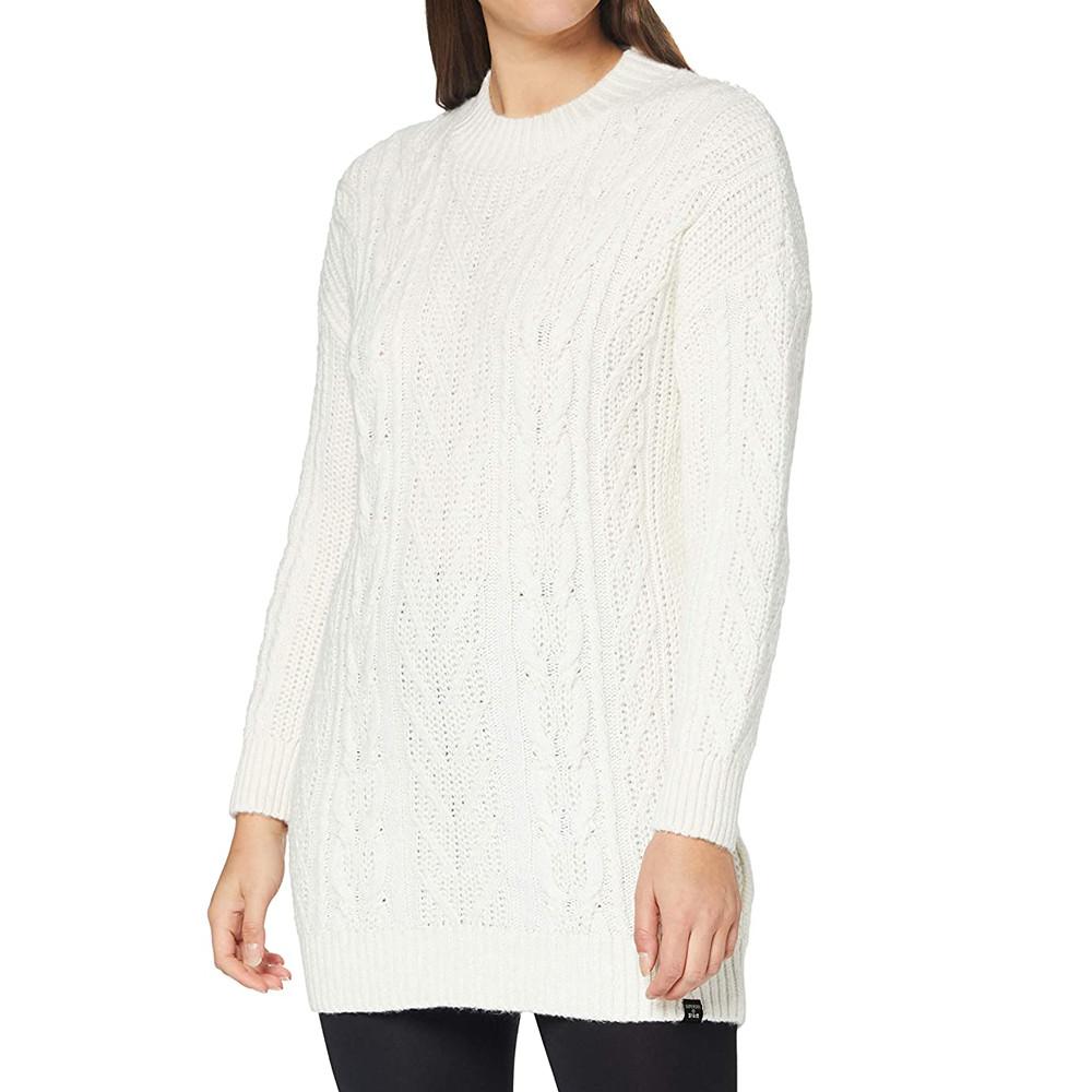 Superdry Robe Pull Blanche Femme Superdry Florence Cable
