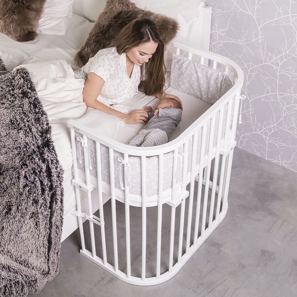 babybaybabybay   Beistellbett Boxspring weiss