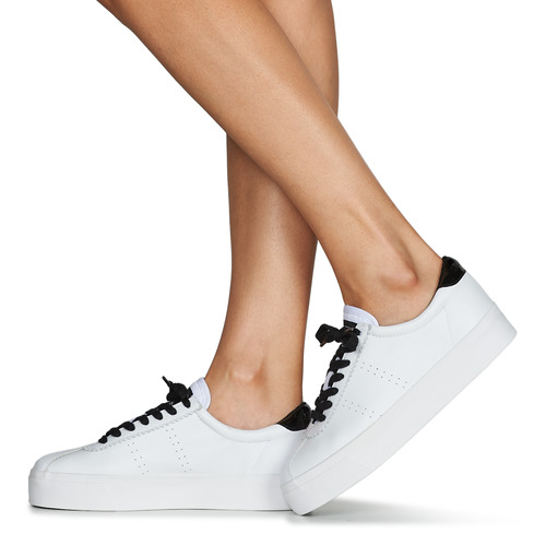 Superga - WHITE BLACK - Blanc