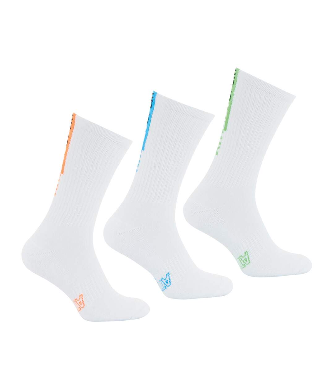 Lot de 3 paires de chaussettes de sport hautes crew