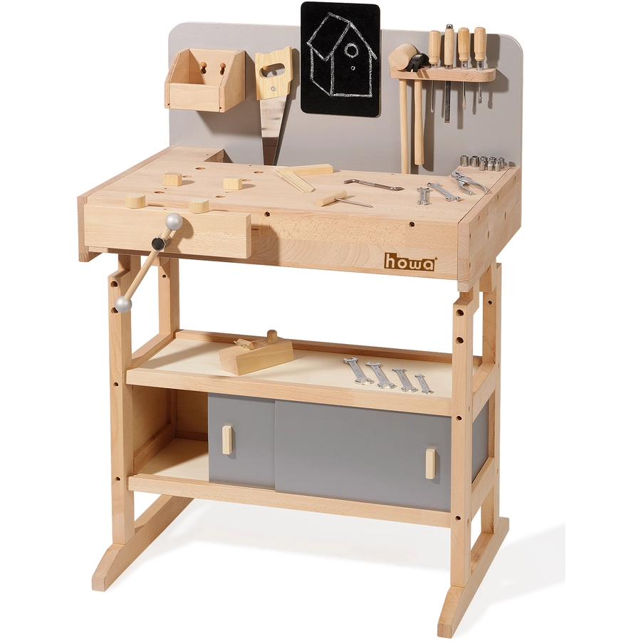 howa® Kinderwerkbank inkl. 32-tlg. Werkzeugset