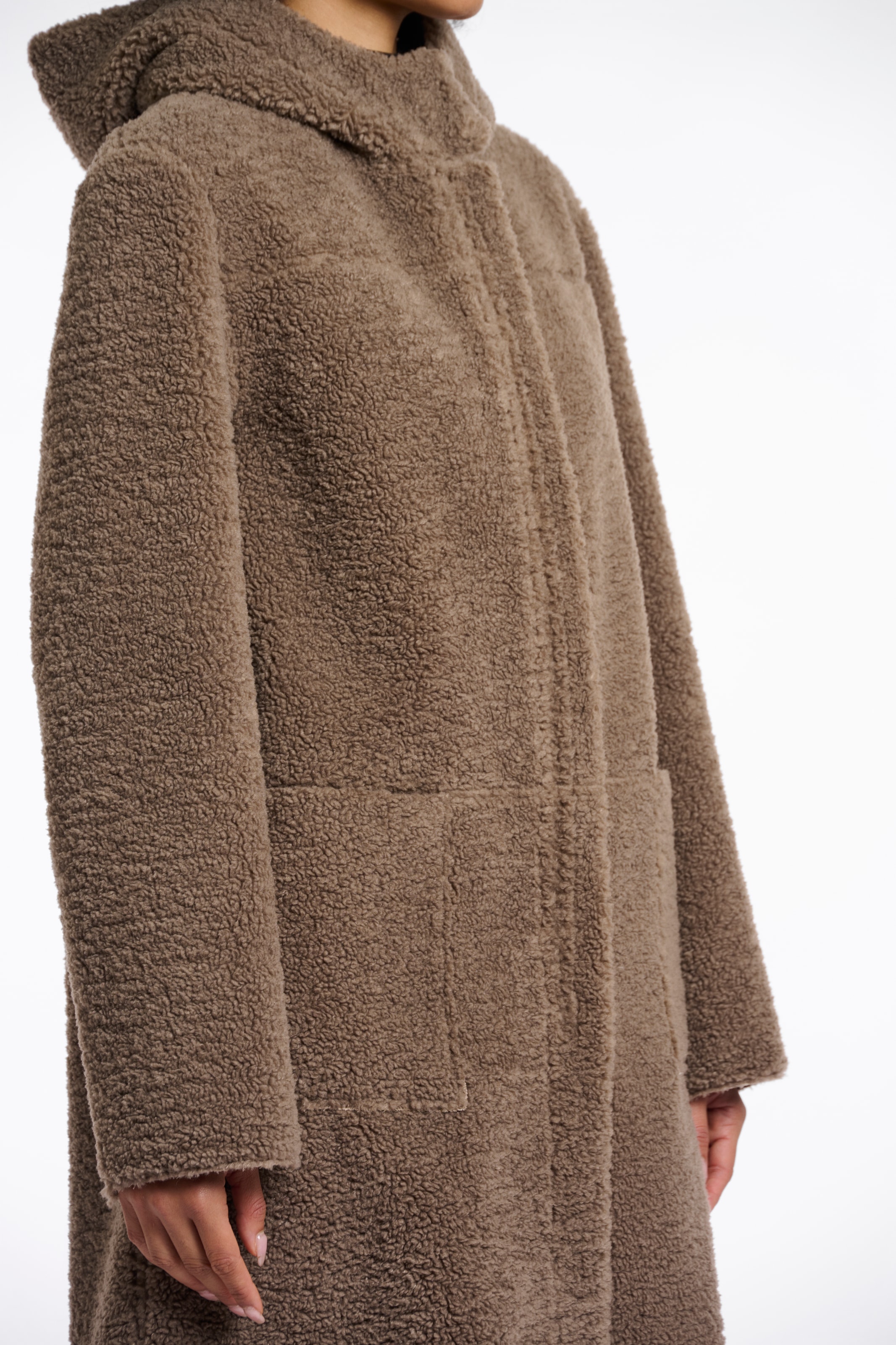 Rino & Pelle Kurzmantel »ALINA«, mit Kunstleder-Details