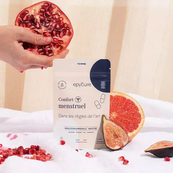 Kit de tratamento para alívio da dor menstrual Epycure, com duração de 3 meses.