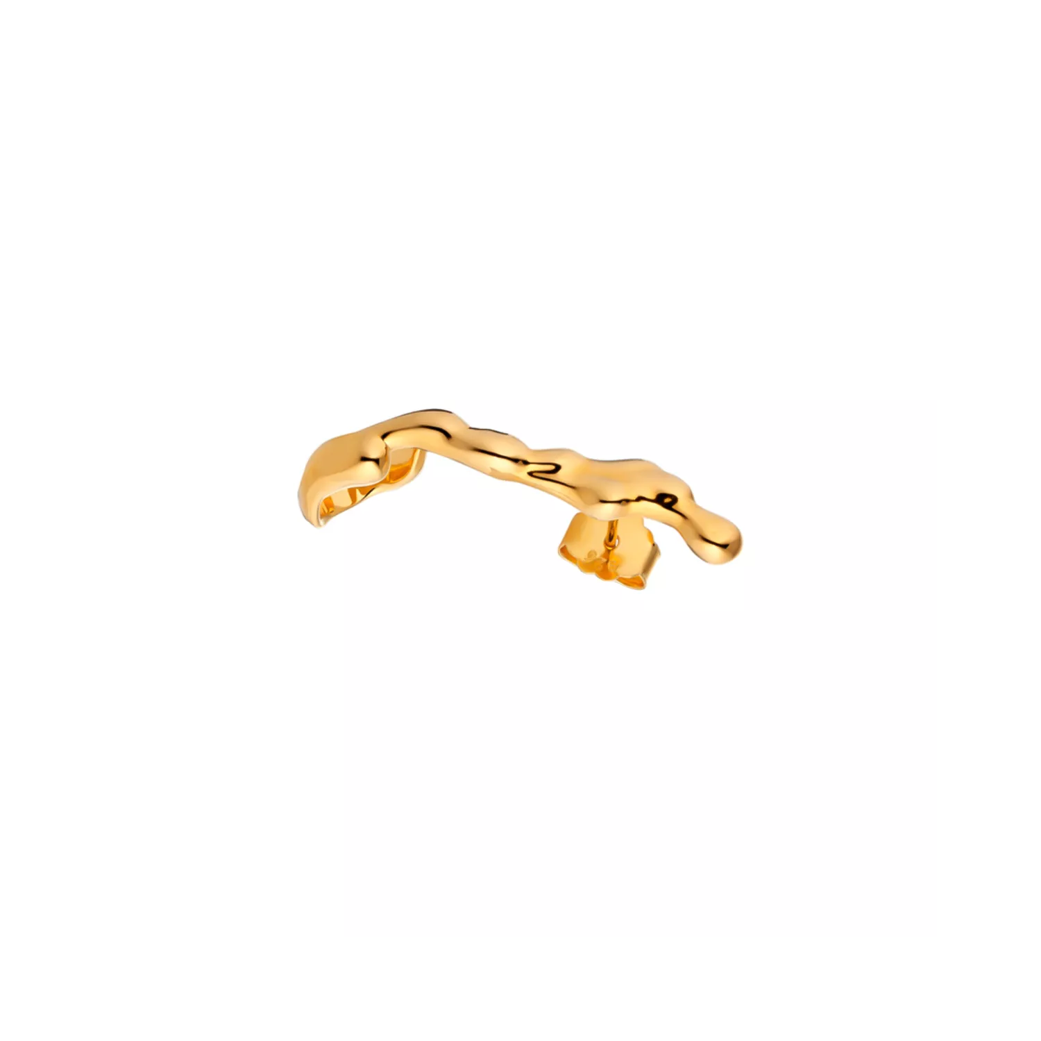 Jane Kønig Drippy Cuff Right Ørering Single 18 kt. Forgyldt Sølv DC-H22-G_right