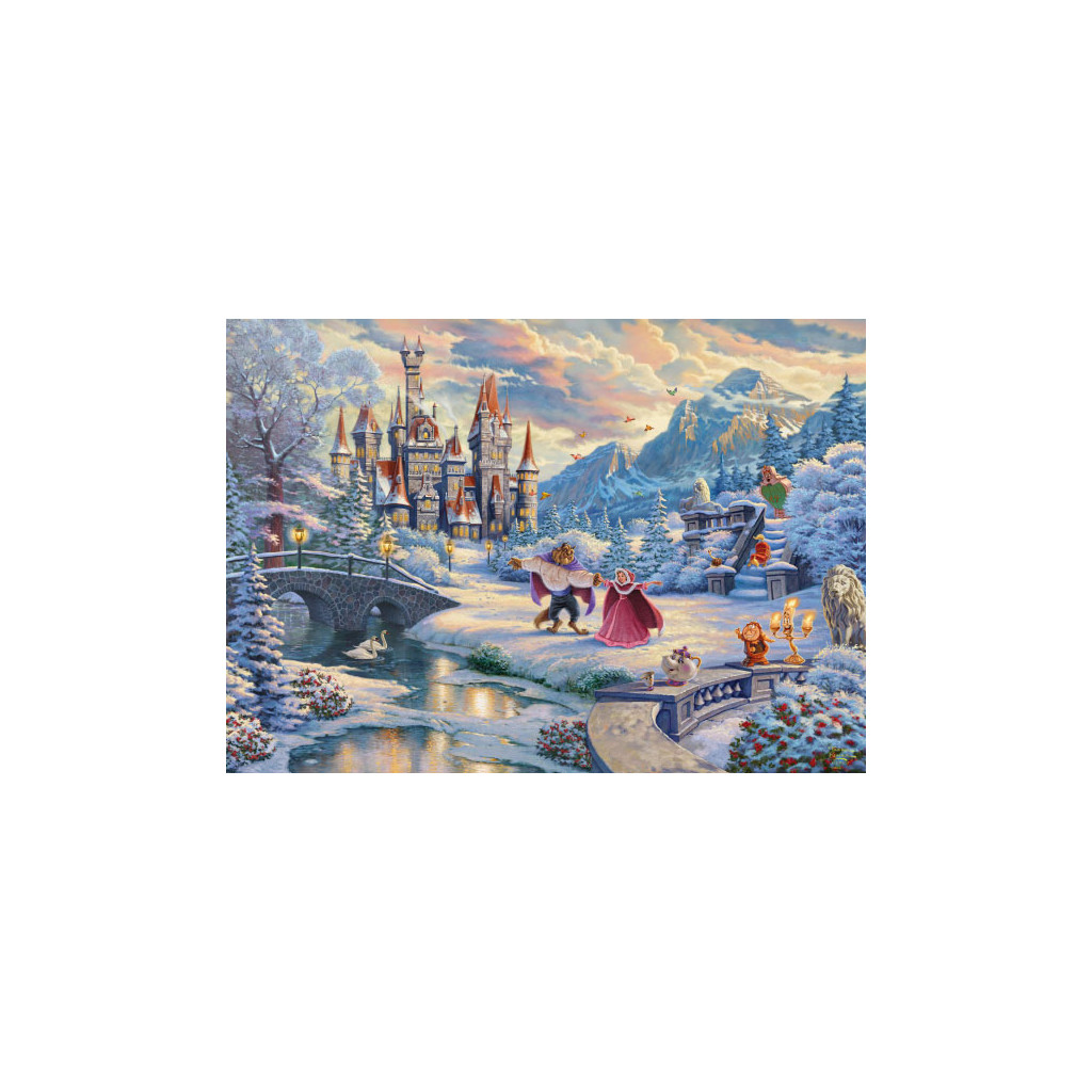 Puzzle -   La Belle et la Bête Enchantement d'Hiver - 1000 Pièces
