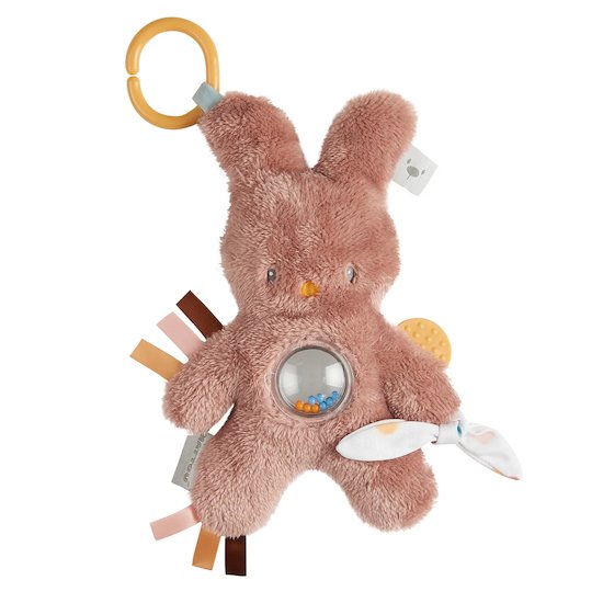 Lapidou Peluche d'activité Tipidou   Vieux rose        25 cm   de               Nattou